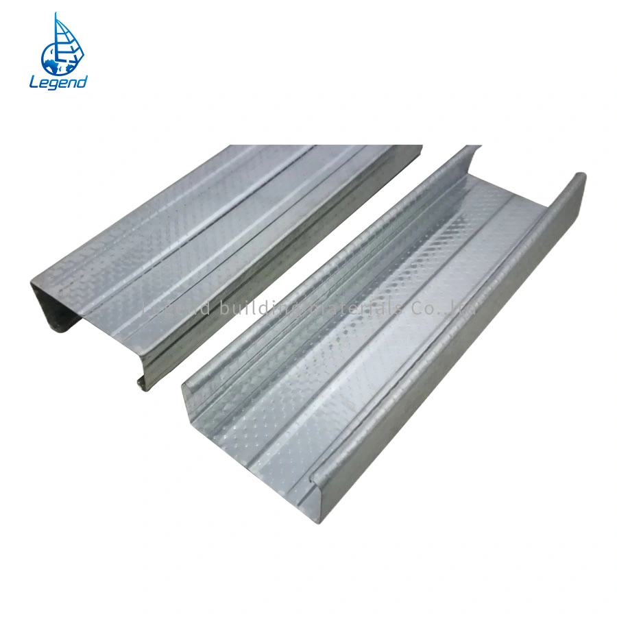 Anticorrosive Indoor Decoration Project Steel Structure Construction Ceiling Grid Furring Channel