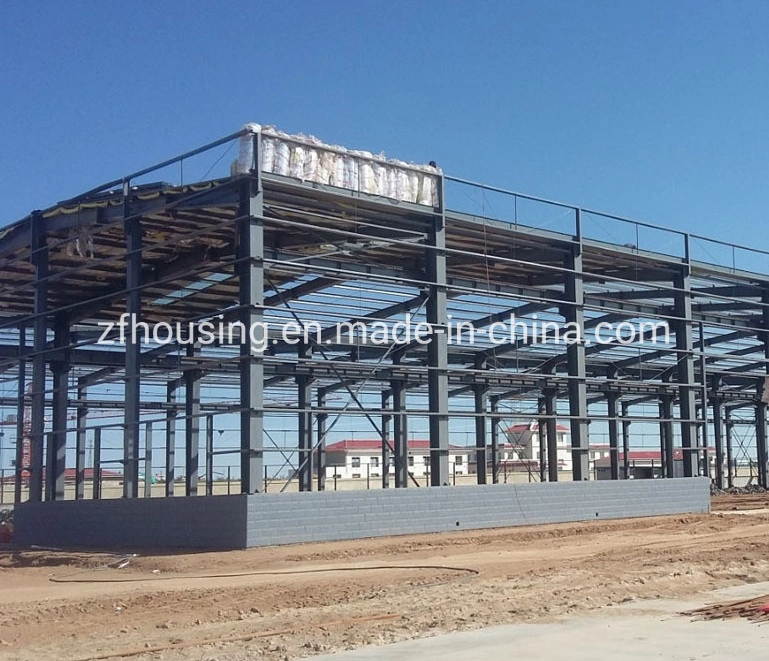 Factory Price Steel Structure Workshop and Prefabricated Steel Structure Building with Rockwool Sandwich Wall Panel