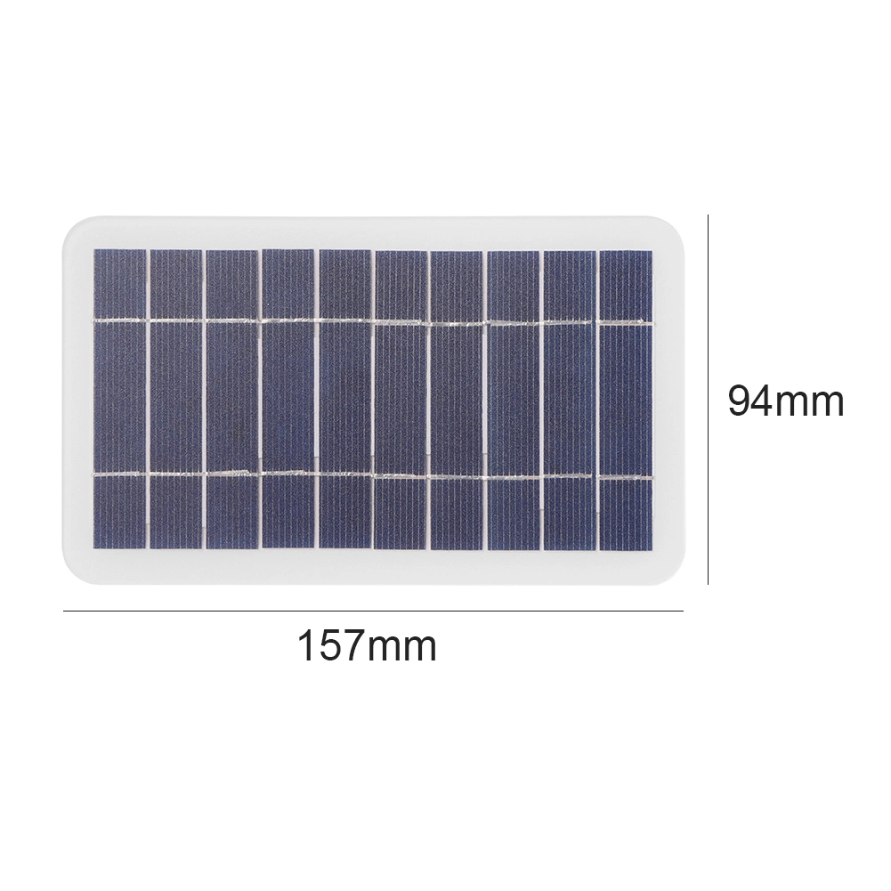 Painel solar de 5 V 400 mA, 2 W, IP68, três saídas de díodos USB Sistema Solar Portátil para Exterior para carregadores de telemóveis de 2 W. Painel solar em stock