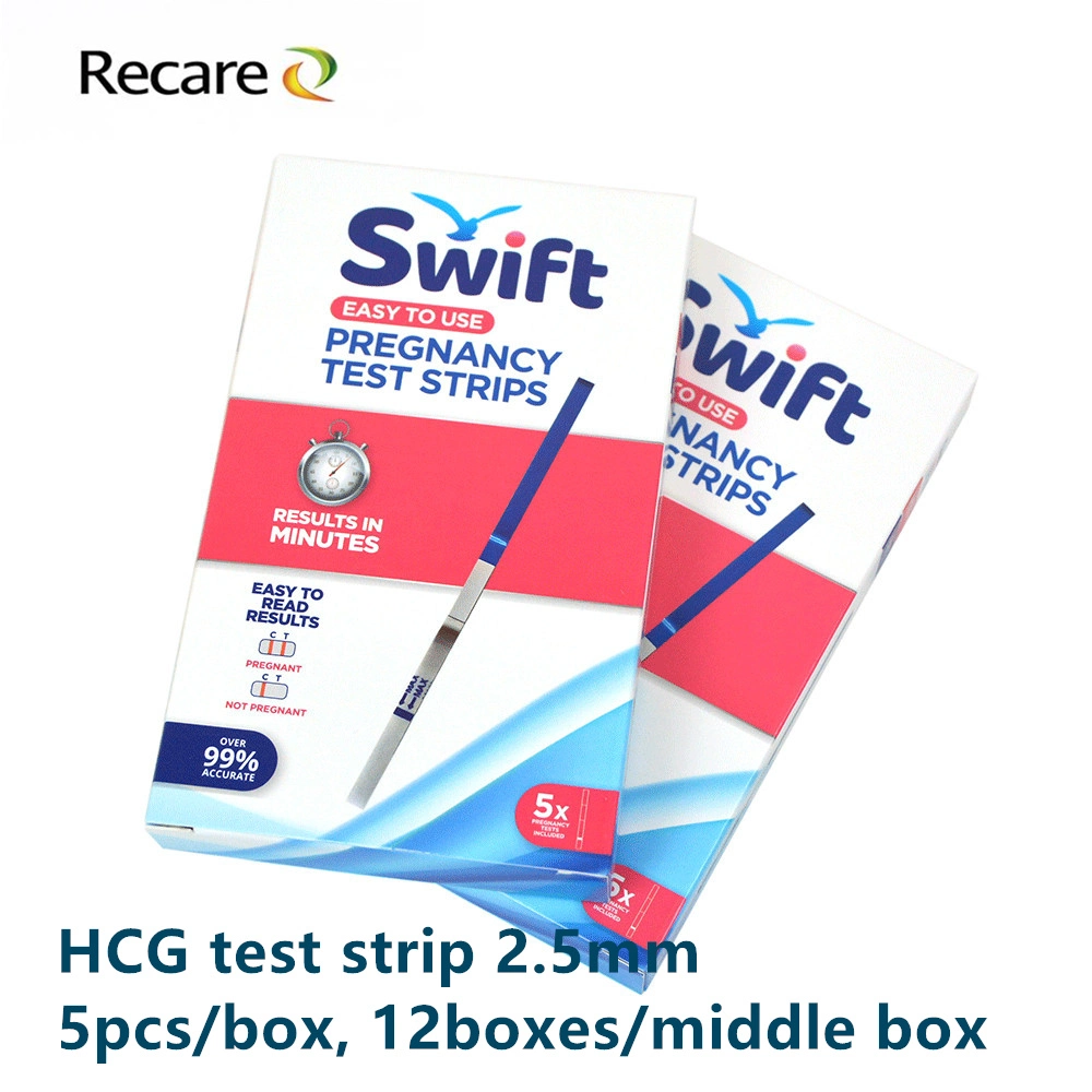 Pregnancy HCG Strip Test Home Use Pregnancy Detect OEM Package HCG Rapid Test