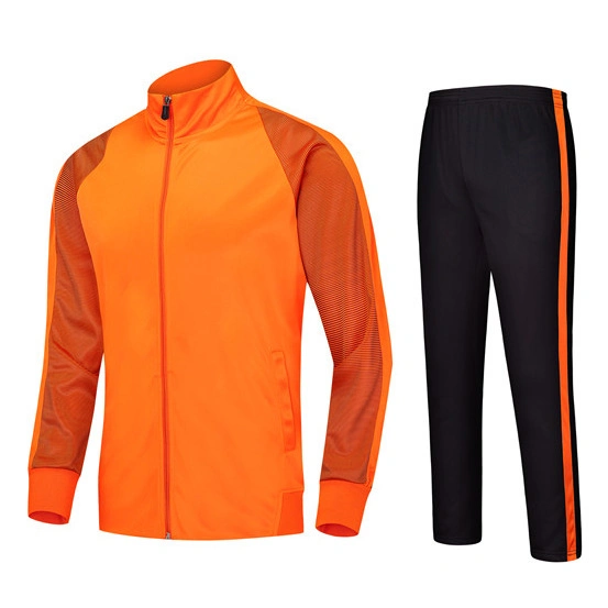 Wholesale Club Training Football Jacket Top High Quality Full Zipper Tracksuits Soccer