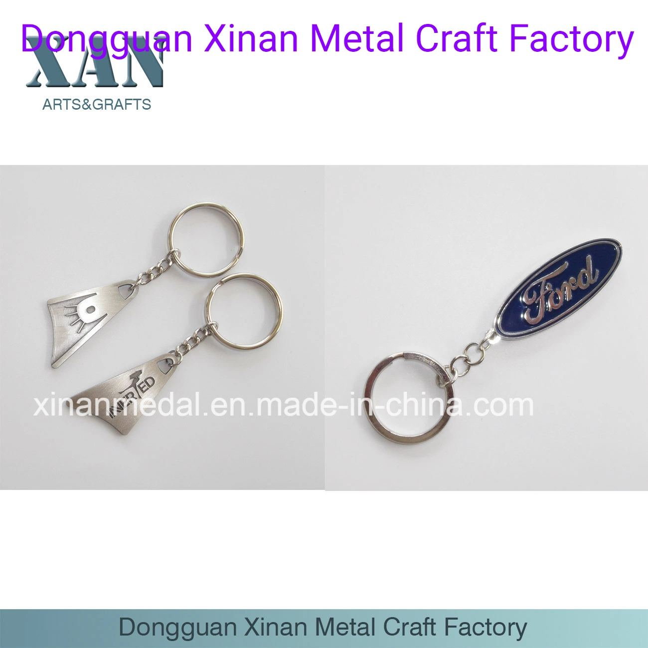 Mini Bird Shape Custom Silver Metal Key Chain