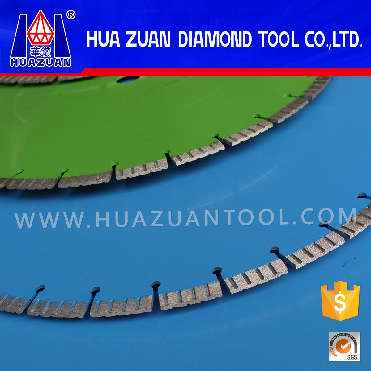 Special Design Laser Welded Diamond Saw Blades for Construction