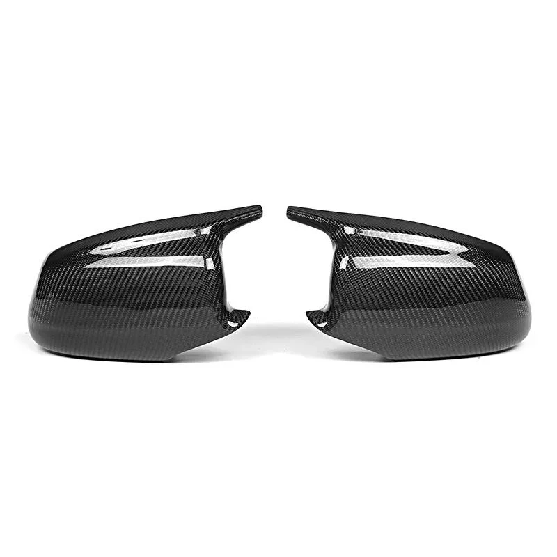 M Look Mirror for BMW F10 Mirror 5 Series F10 F11 Sedan 2010-2013 520I 528I 535I 518d Rear View Mirror Cover Glossy Carbon Fiber