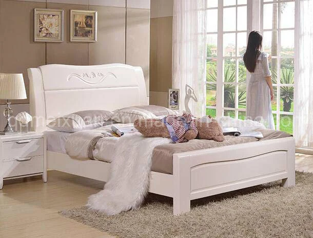 Solid Wooden Bed Modern Beds (M-X2792)