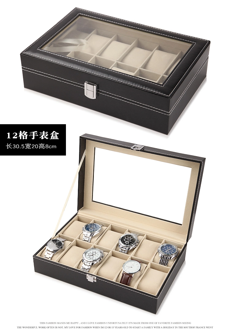 High quality/High cost performance PU Leather Watch Box/Storage Box (NDM--W21)