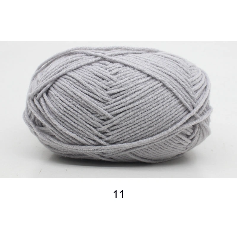 Polyester 28/2 100 Cotton Knitting Dyed Color Knot Crochet Baby Blanket 200m 4mm 5 Ply Wholesale Custom Knitted 55 Acrylic Yarn