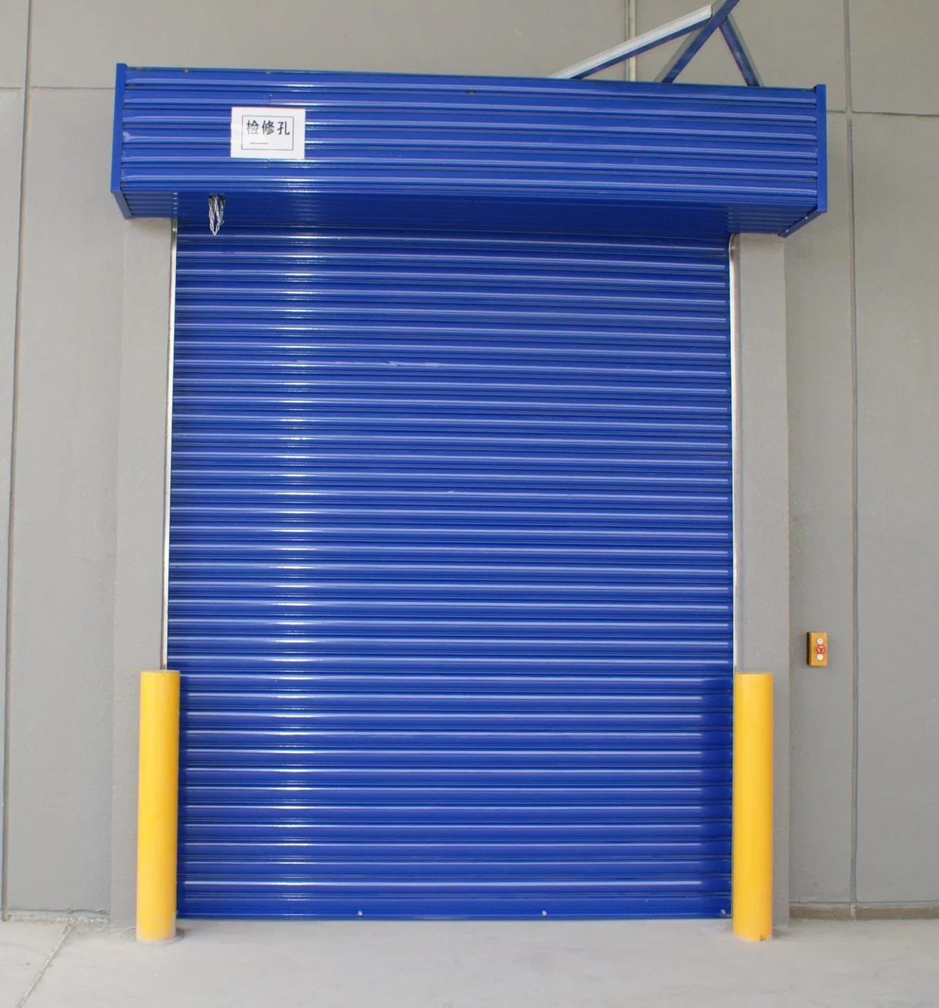 Industrielle Außen-Und Innen-Brandschutz Automatische Sicherheit Stahl Metall Rolling Shutter Roll Up Verzinkter Stahl Rolling Gate