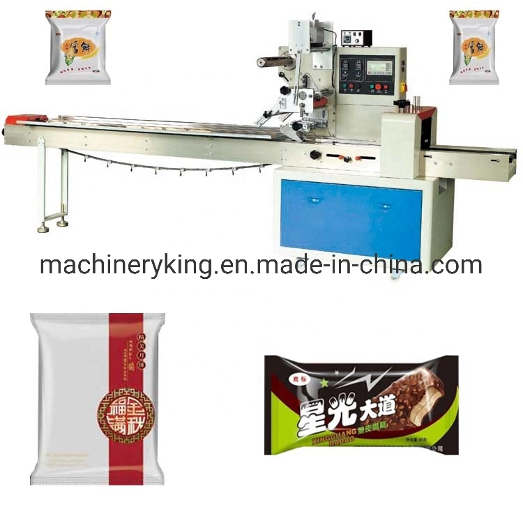 Automatic Food Chocolate Soap Plastic Bag Flow Pillow Packing Machine
