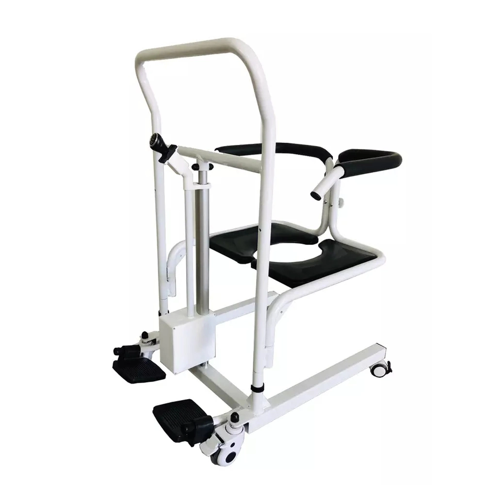 Icen Großhandel Medizinische Tragbare Elektrische Rollstuhl Wc Bewegen Rad Krankenpflege Patiententransfer Lift Kommode Stuhl für ältere Menschen