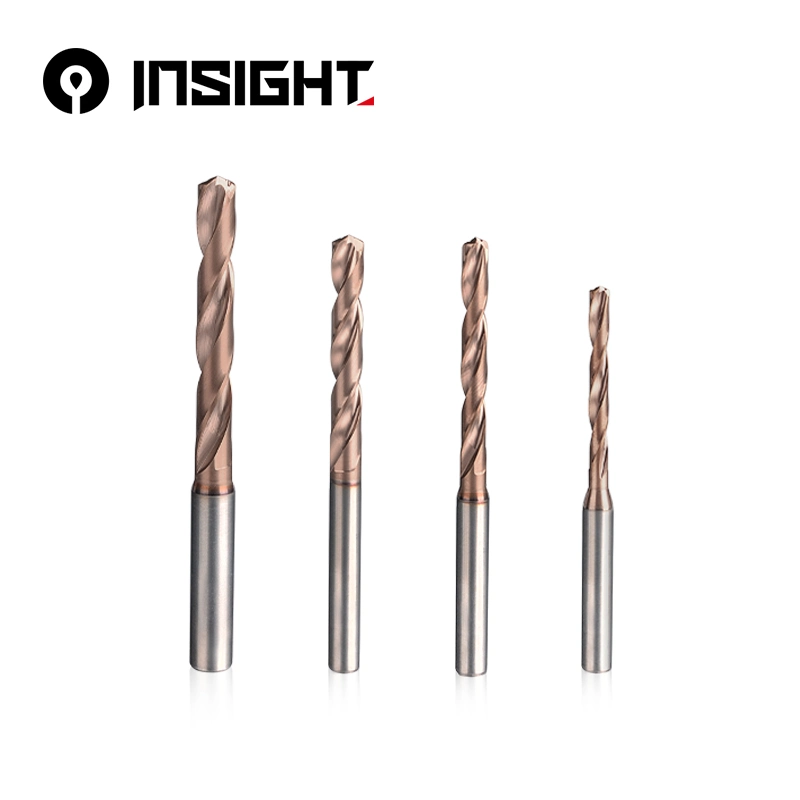 Carbide CNC Lathe Drilling Tools Round Shank Chamfer 4mm 6mm Twist Drills for Metal