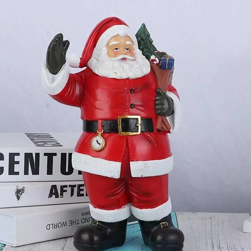 2024 New Santa Claus Desktop Ornaments, Christmas Party Decoration Dolls Small Gifts Resin Crafts