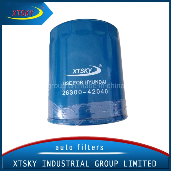Automobile Oil Filter Manufacturer 26300-42040 for Hyundai