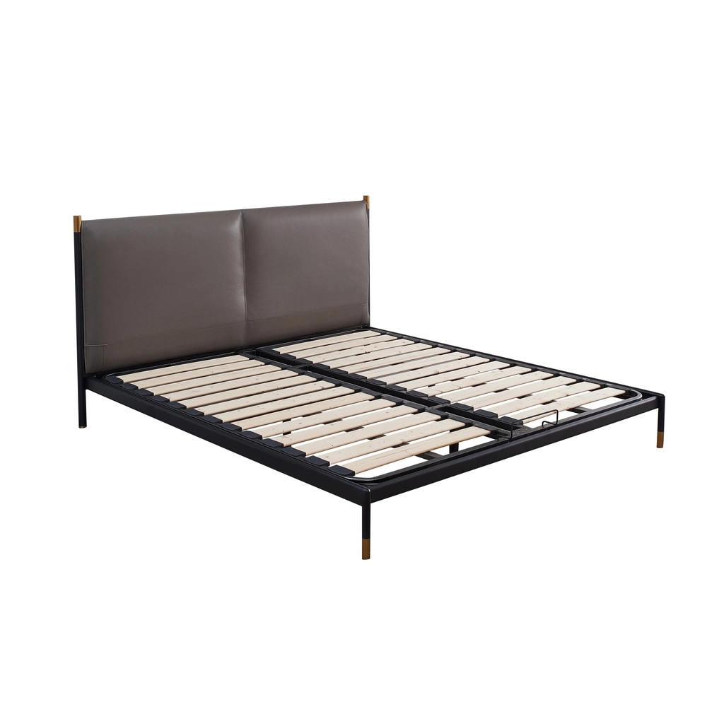 Wholesale/Supplier Customized Hotel Modern Fashion Home Furniture Bedroom Metal Leather King Bed