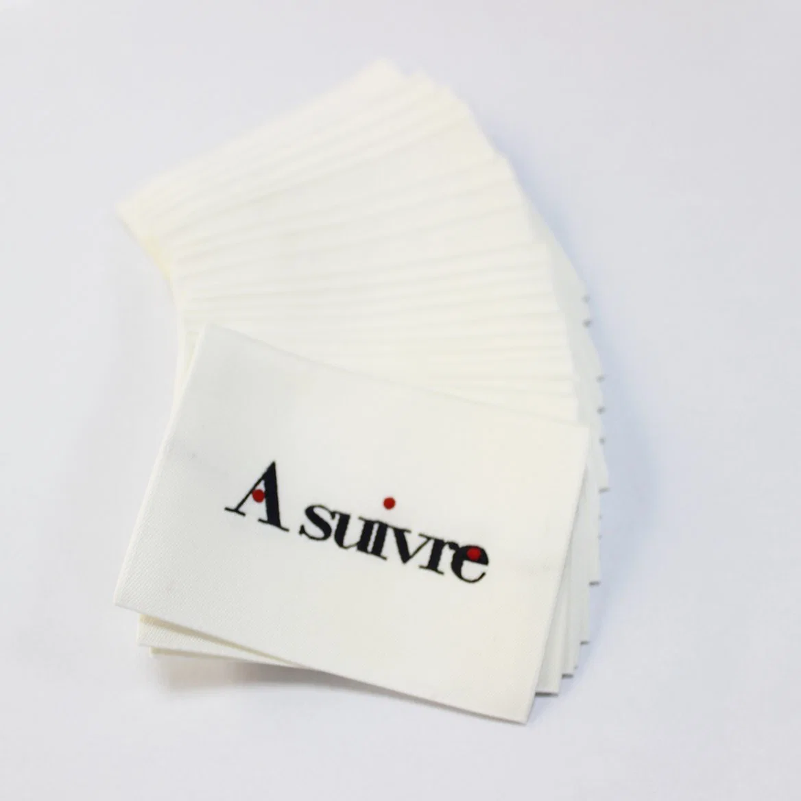 Clothing Accessories Private Brand Printed Garment Clothing Label Tag End Folded Textile Neck Label