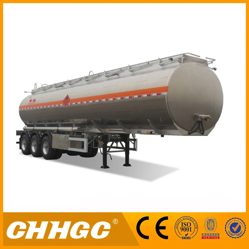 3 Axles Oil Fuel Tank Semi Trailer / LPG Tanker Trailer