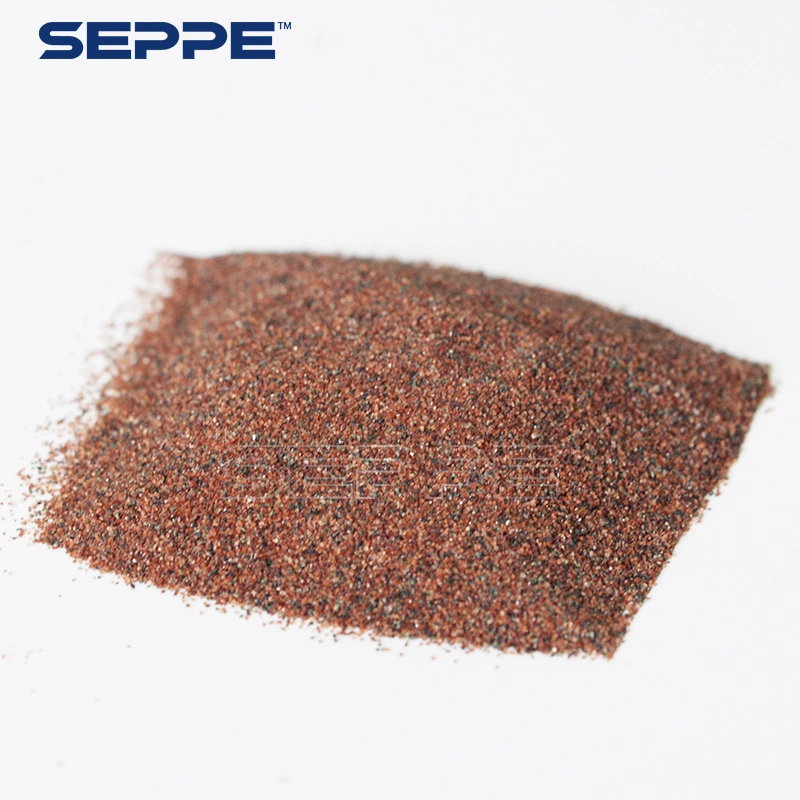 Matières naturelles Seppe 2040/3060/80 maille rouge grenat abrasif de sable pour la découpe jet d'eau