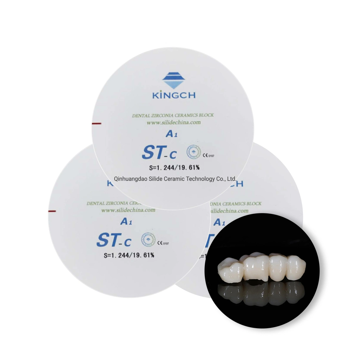 Preshaded Dental Zirconia Block for Making Zirconia Bridge