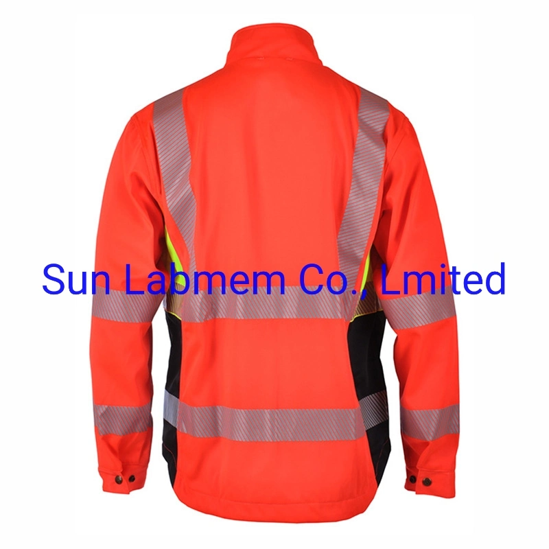 Chinese Moderate Price Red Reflective Safety Jacket Workwear Uniform