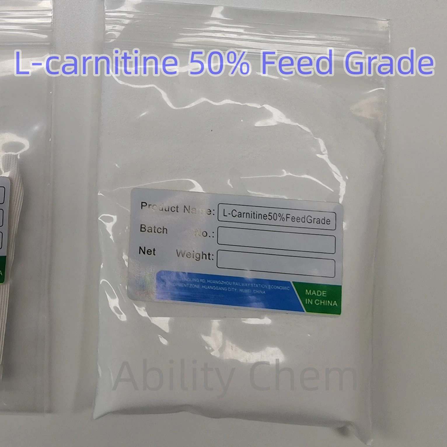 Aditivo para alimentação em pó de alta qualidade, 50% L-Carnitina, grau de alimentação