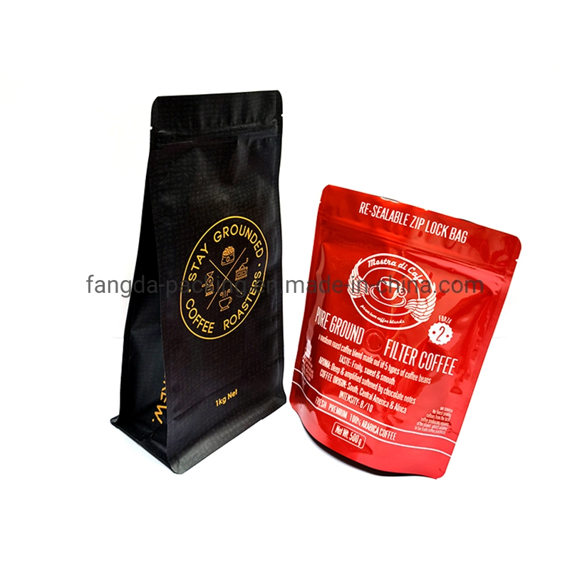 250 g de café torréfié sac ziplock sachets emballages souples