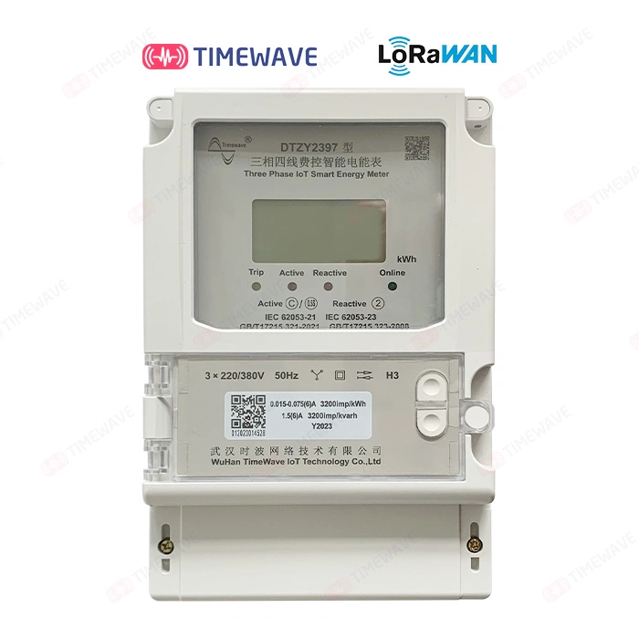 جهاز قياس كهرباء عادي بمراحل ثلاث مدفوعة مسبقًا لاسلكي مع Lorawan/Bluetooth/RS485/Cat. 1