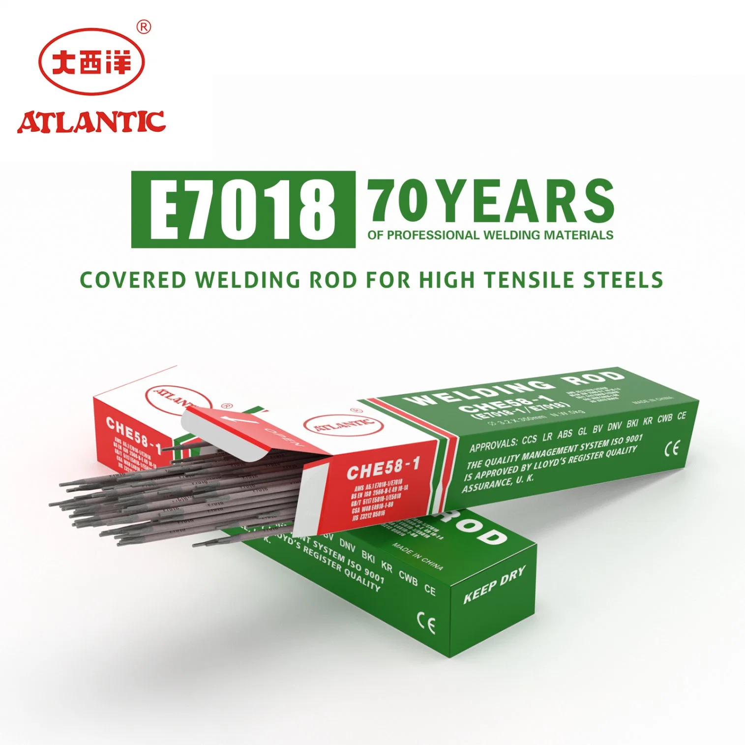 Atlantic Competitive Price Carbide Stainless Steel Tube E6013 Welding Electrode Rods