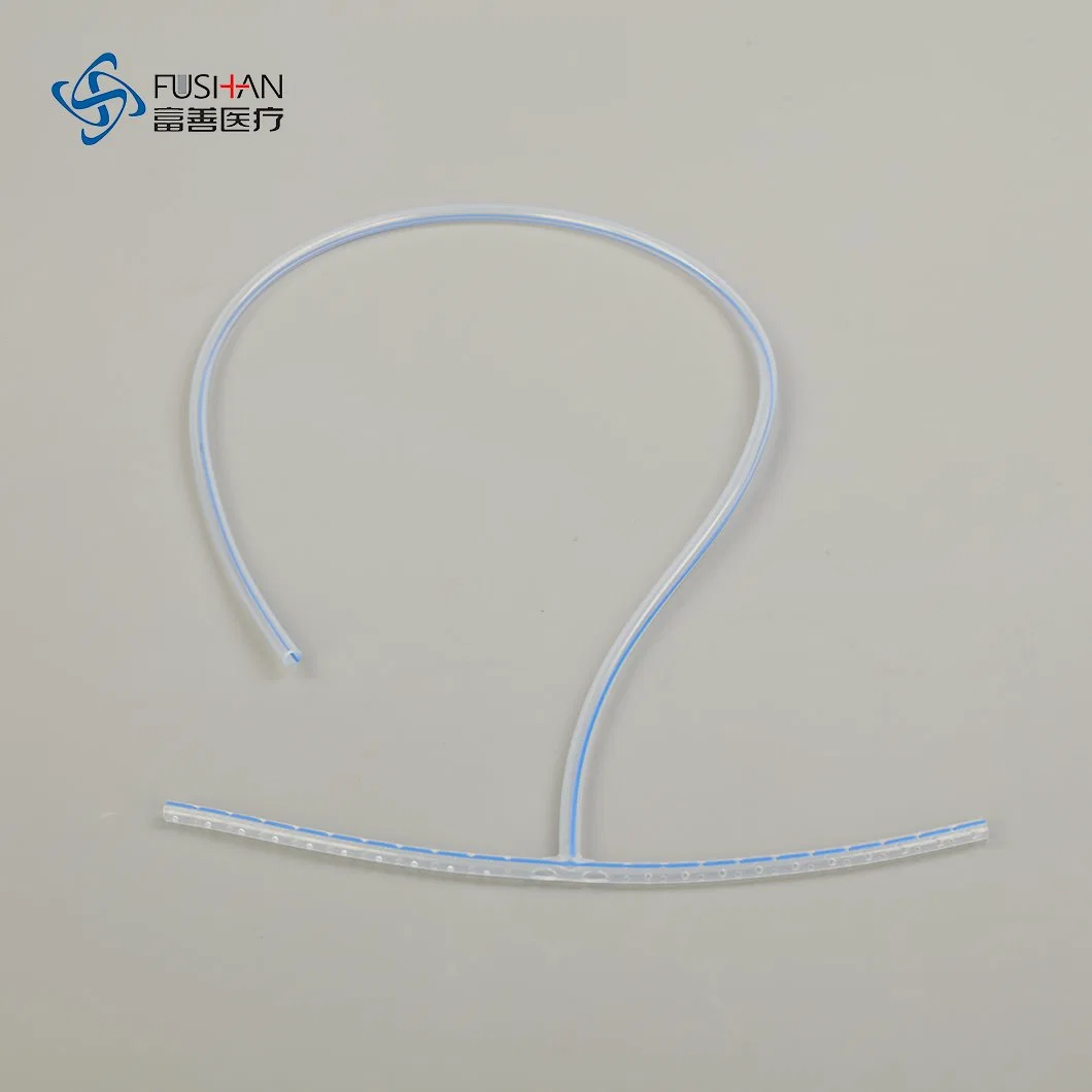 Fushan Hot Sell Product High quality/High cost performance  Disposable Silicone T-Shaped Perforated Drain/Kher Tube Size 10fr/12fr/14fr