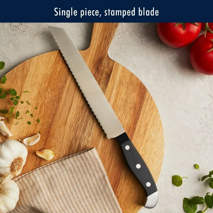 Premium 15-Piece Chef's Knife Set with Wooden Block and Razor-Sharp Blades