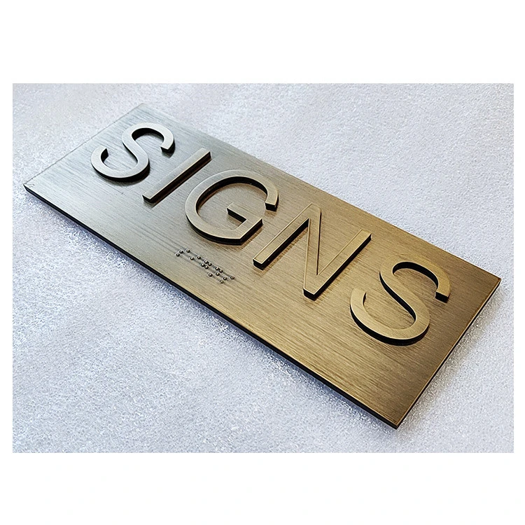 High Quality Custom Engraved Braille Signage