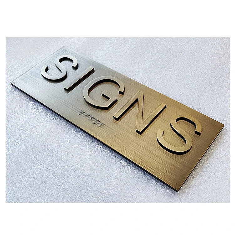 High quality/High cost performance  Custom Engraved Braille Signage