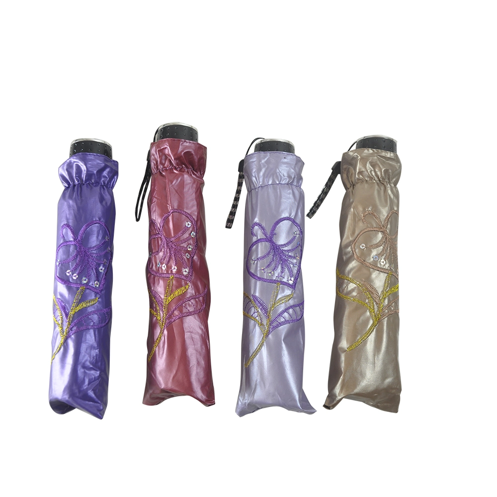 Shiny Chameleon Fabric All Weather Women Party Gift Fashion Umbrella