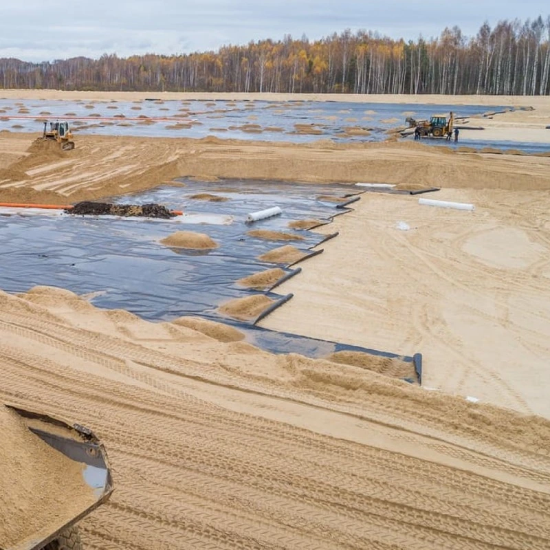 La norme ASTM 100 % de la matière vierge à texture lisse géomembrane HDPE