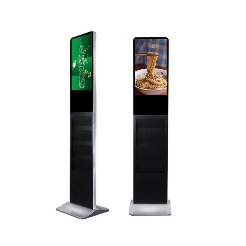 Hot Sales Newspaper Holder Floor Standing 21.5 Inch Digital Signage Advertising Display