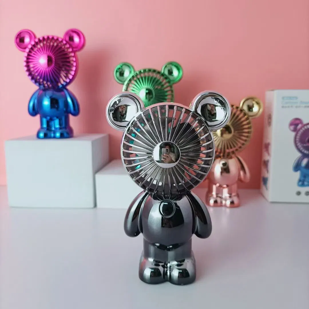 Pequeño ventilador USB Mini portátil recargable maleta pequeña en silencio Despacho dormitorio de estudiantes de los niños juguetes de regalo de promoción del ventilador de cristal