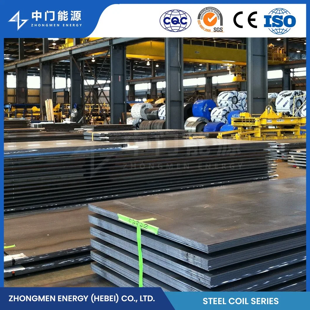 Zhongmen Energy A36 Q390 Ss400 Boiler Carbon Mild Steel China 8mm Pressure Vessel Mild Steel Plate Q235 Material Boiler Pressure Mild Steel Plate Coils Supplier