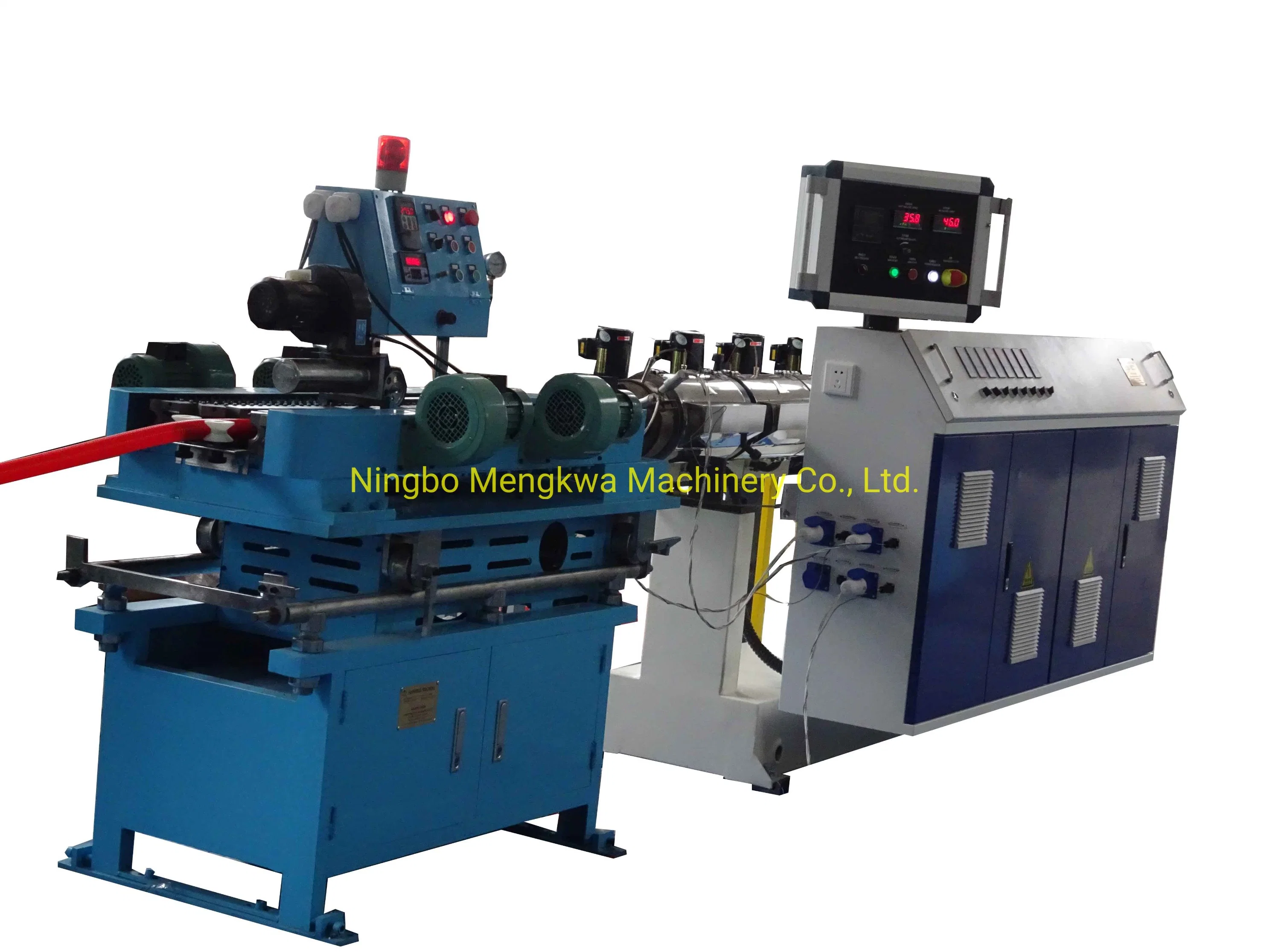 Two Color PE Single Wall Corrugated Pipe Extruder Making Machine