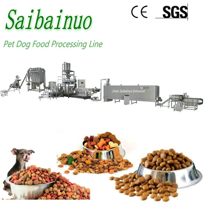 100-3000kg/h Sec Humide automatique industrielle Pet Animaux chien chat La fabrication des aliments Les aliments pour poissons d'extrudeuse Making Machine Usine de traitement de ligne de production Maker