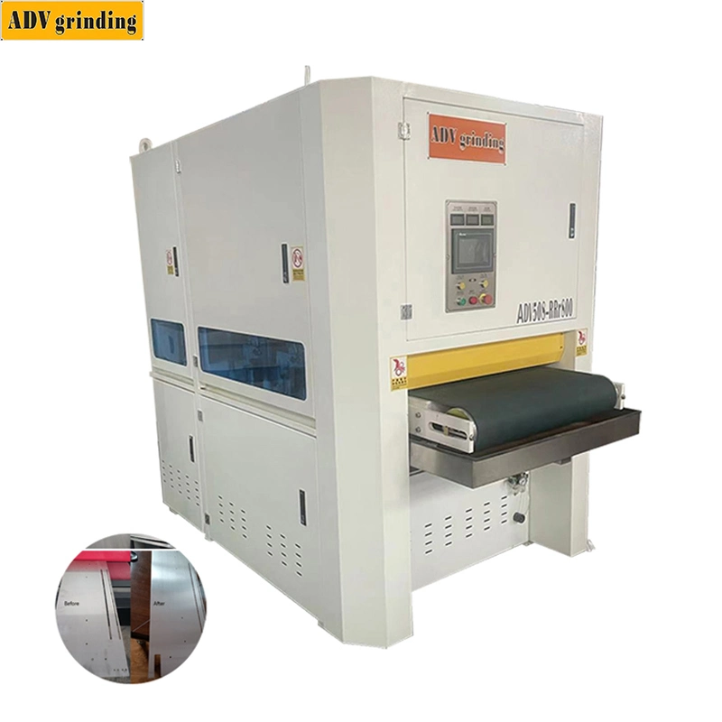 Automatic Available Wide Metal Sheet Belt Sander for Surface Aluminum Iron Copper Panel Deburring Sanding Machine