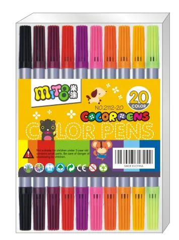 Double Tip Water Color Pen for School Stationery Supply