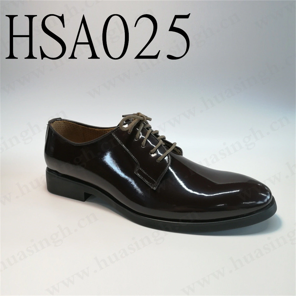 Gww, Double Color Avaiable Mirron Shining Leather Lace up Office Shoe Anti-Wear Rubber Outsole Business Party Men Tuxedo Shoe Hsa025