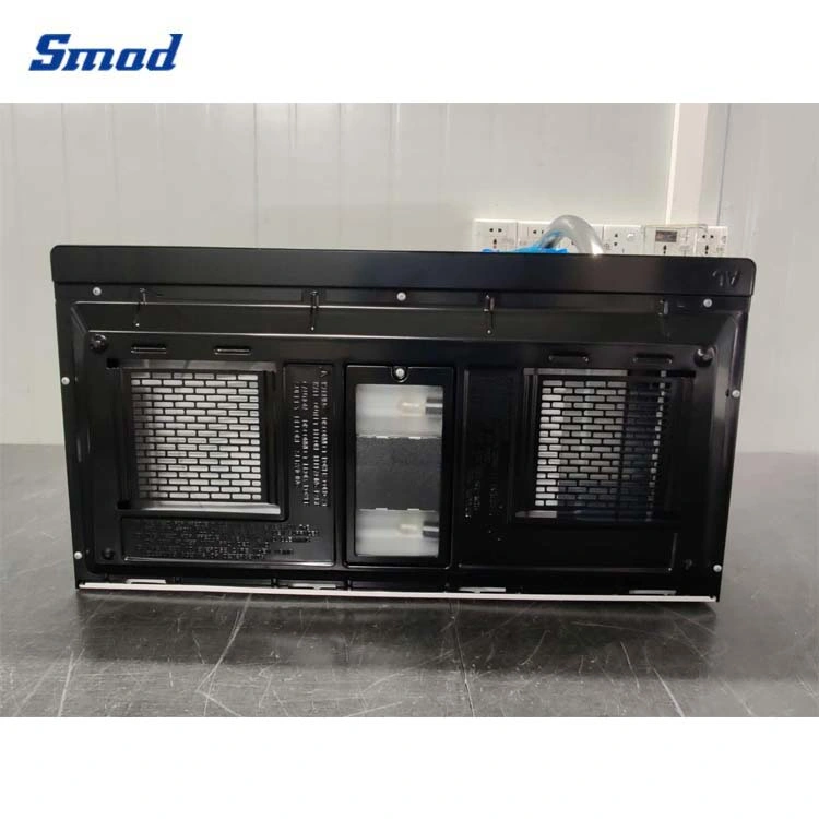 SMAD 1,6 a 1,8 Cu. FT Kitchen Stand Acero inoxidable rápido hornear comida Grill Convection Pan Tostadora incorporada Negro eléctrico sobre la gama Horno de microondas