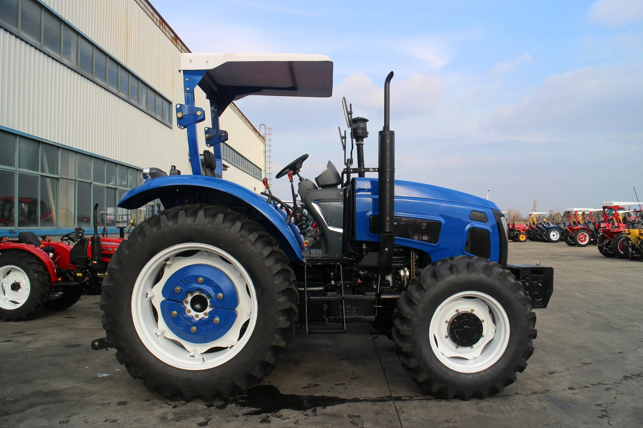 66.2kw diesel engine JINMA wheel tractor with canopy