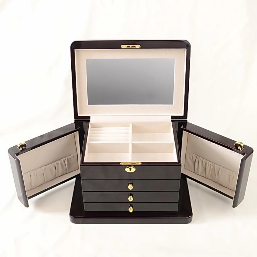 Luxury Gloss Lacquer Solid Wood Box for Jewelry