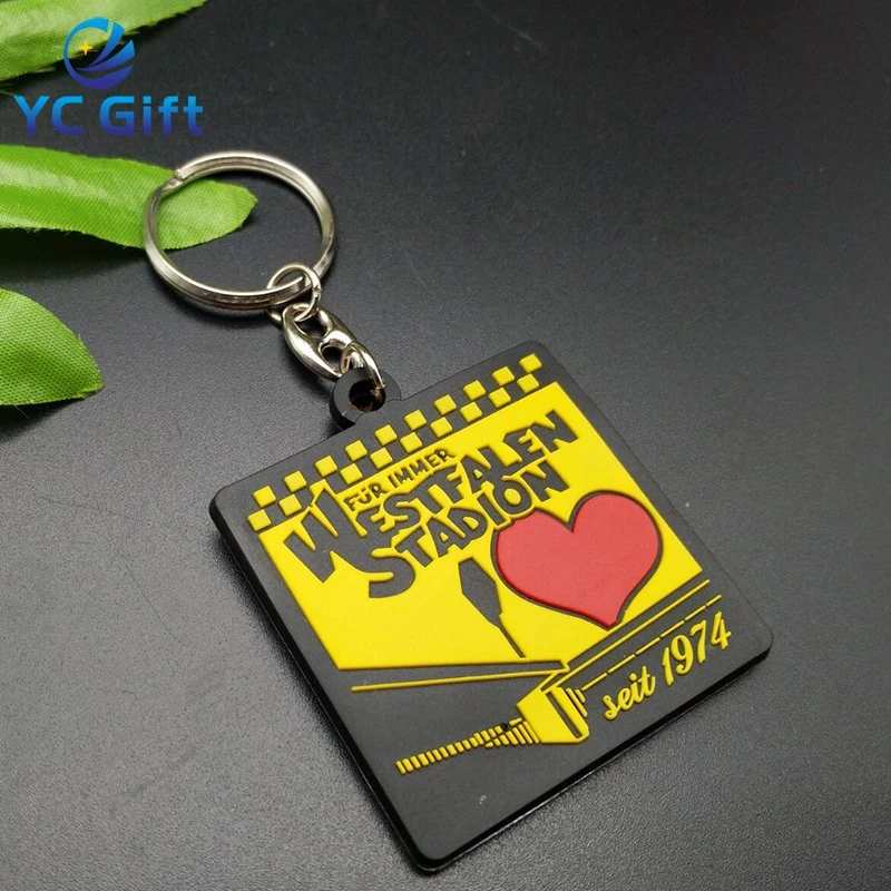 Maker de plástico personalizadas goma PVC Buscador de claves personalizadas moda 3D de acrílico llaveros de viajes de empresa Carta del logotipo de regalo de recuerdo para artículos promocionales