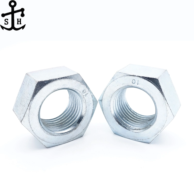 Big Hex Nuts Carbon Steel ISO 4166 Hexagon Nuts for Fine Mechanics Made in China