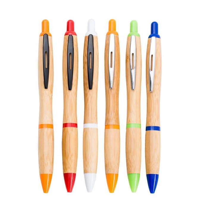 Promotional Eco Friendly Wood Bamboo Ball Pen with Custom Logo