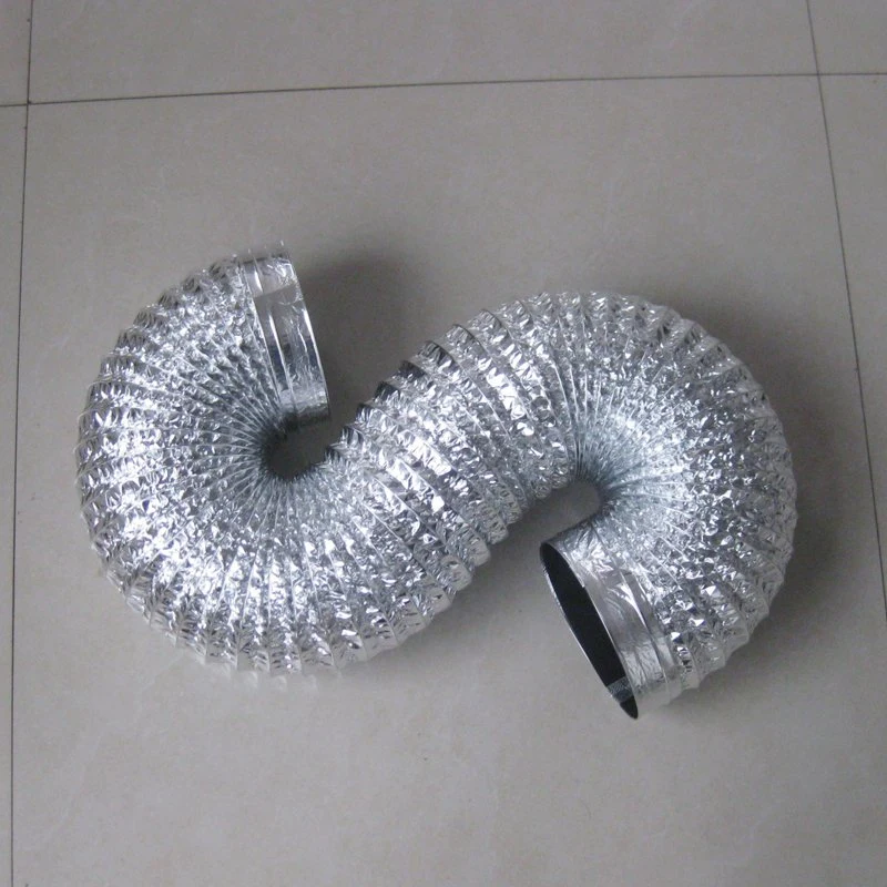 Flexible de aluminio de tubo de ventilación del conducto de aire del tubo de ventilación plegable