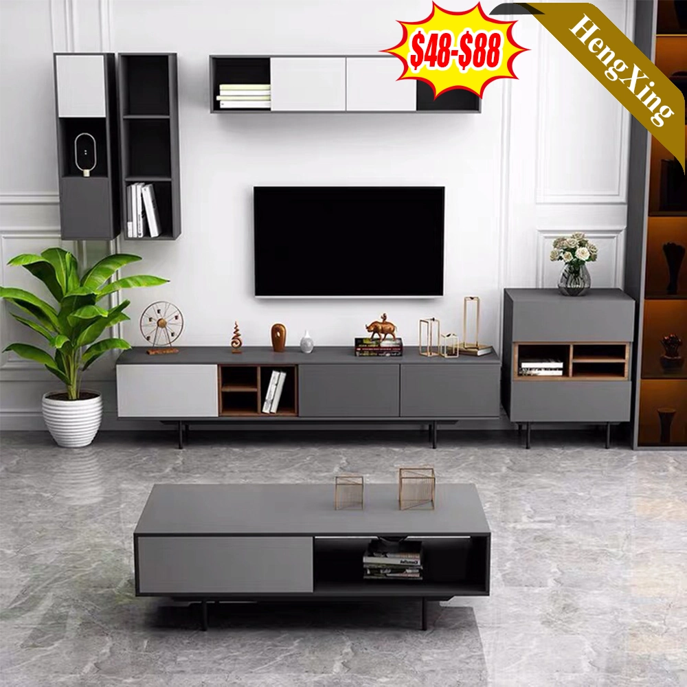 Dernière combinaison ardoise italienne meuble TV Rectangle Thé en marbre moderne de stockage Meuble TV Set de table