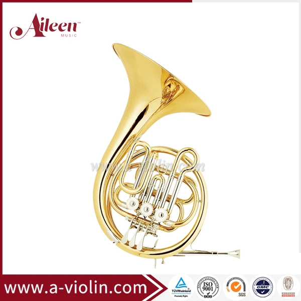 3-Key French Horn/Studen Model Gold Lacquered Single French Horn